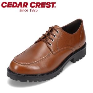 セダークレスト CEDAR CREST CC-1552 メンズ カジュアルシューズ レザーシューズ 革靴 撥水 晴雨兼用 エコ ブラウン｜shoe-chiyoda