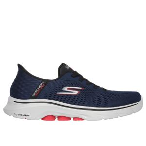 スケッチャーズ SKECHERS 216648 メンズ ウォーキングシューズ GO WALK 7-FREE HANDS ネイビー×レッド｜shoe-chiyoda