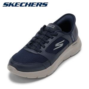 スケッチャーズ SKECHERS 216504 メンズ スニーカー 限定 軽量 軽い クッション性 ストレッチ ネイビー｜shoe-chiyoda