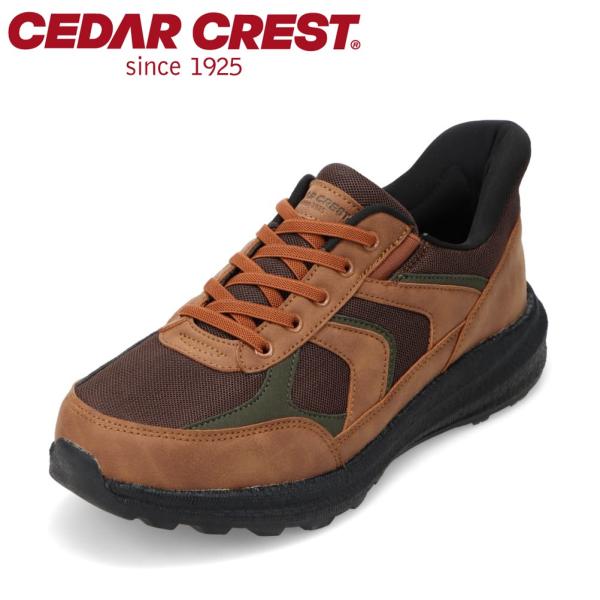 セダークレスト スパットシューズ CC-60771 メンズ スニーカー サイド ゴア ゴム 柔軟性 ...