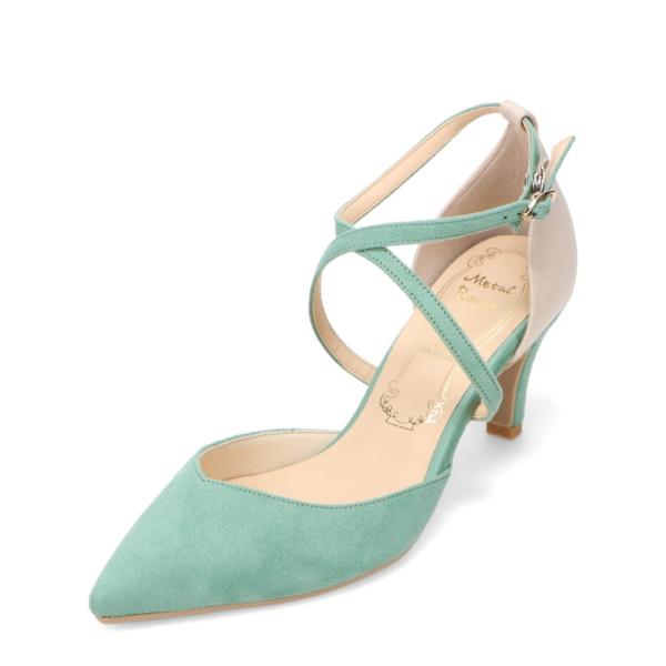 メタルルージュ クロスストラップパンプス MR7013 レディース パンプス アンクル ストラップ ...