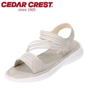 サンダル レディース セダークレスト ゴム紐 履きやすい フィット感 歩きやすい グレー プレゼント ギフト CEDAR CREST CC-2908