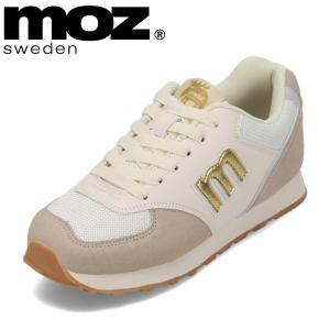 モズ スウェーデン MOZ sweden MOZ-200 レディース スニーカー ニュアンスカラー くすみカラー 人気 ブランド アイボリー｜shoe-chiyoda