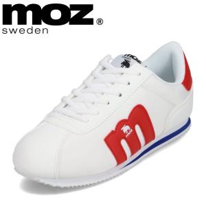 レディース ローカットスニーカー 軽量 モズ スウェーデン MOZ sweden MOZ-5120 軽い シンプル クラシカル ロゴ トリコ｜shoe-chiyoda