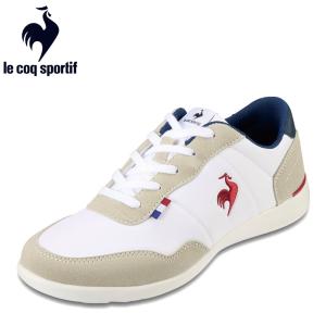 ルコックスポルティフ le coq sportif QL3VJC07WN レディース ローカットスニーカー スポーツシューズ ホワイト｜shoe-chiyoda