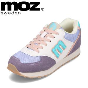 モズ スウェーデン MOZ sweden MOZ-900 レディース スニーカー ローカットスニーカー ニュアンスカラー くすみカラー パープル｜shoe-chiyoda