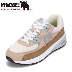 モズ スウェーデン MOZ sweden MOZ-920 レディース スニーカー ローカットスニーカー エアソール クッション ベージュ 爆買 SALE