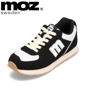 モズ スウェーデン MOZ sweden MOZ-900 レディース スニーカー シンプル ニュアンスカラー くすみカラー ブラックホワイト｜shoe-chiyoda