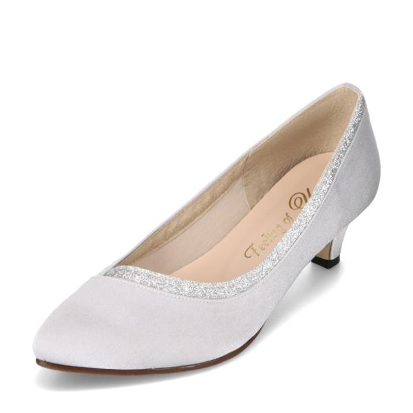 日本製 ポインテッドトゥパンプス ラメ 華やか 結婚式 セレモニー フィーリングオブユイ Feeli...