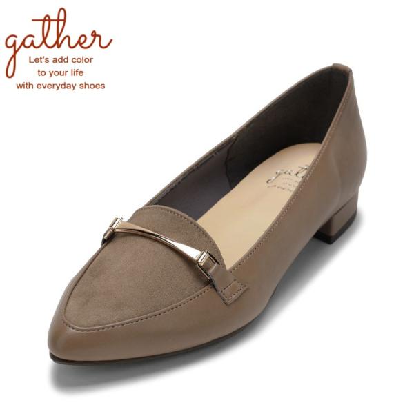 ギャザー ビットエパンプス G-019 レディース パンプス ローファー 金具 ビット マニッシュ ...