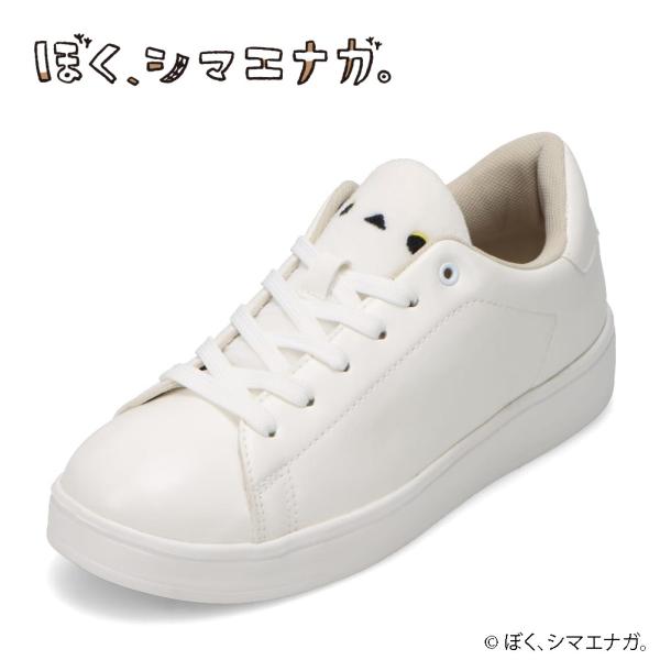 ぼく、シマエナガ。スニーカー BS-SH01 レディース スニーカー コート シューズ ぼく、シマエナガ。 シマエナガ かわいい ホワイト
