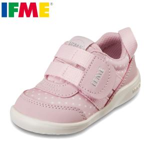 イフミー IFME 20-3308 ベビー ファーストシューズ ベビーシューズ 子供 女の子 人気 ブランド ローカットスニーカー ピンク｜shoe-chiyoda