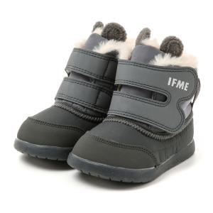 イフミー IFME 30-3905 ベビー ブーツ スノーブーツ 防寒ブーツ キッズブーツ ボア 暖かい 男の子 女の子 動物 グレー 爆買