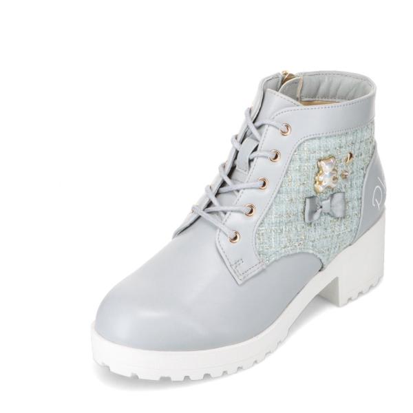 ピンクラテ ガーリーショートブーツ PNK-2509 キッズ ブーツ キッズ ショート 子供靴 女の...