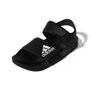 アディダス サンダル キッズ adidas ADILETTE SANDAL K ブラック×ホワイト GW0344｜shoe-chiyoda