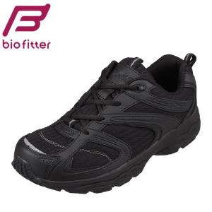 ウォーキングシューズ レディース バイオフィッター リラックス スニーカー 抗菌 防臭 幅広 4E ブラック biofitter BF-2114 爆買