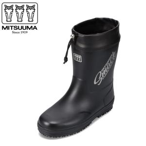 ミツウマ MITSUUMA SM-2032 メンズ ラバーブーツ レインブーツ 防水ブーツ 雨 雪 雨の日 長靴 冬靴 ブラック 爆買
