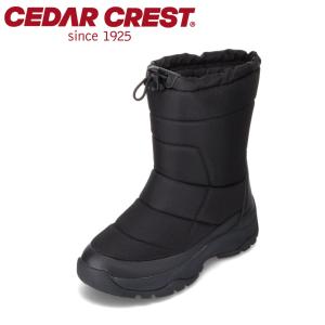 セダークレスト CEDAR CREST CC-9463W レディース スノーブーツ 防水ブーツ アイスグリップ 防滑 中綿 防寒 暖かい ブラック｜shoe-chiyoda