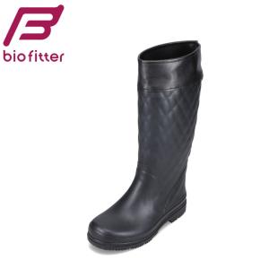 ウィンターブーツ レディース 防寒ブーツ ボア 反射板 バイオフィッター スノースタイル Bio Fitter BF-7129 ブラック｜shoe-chiyoda