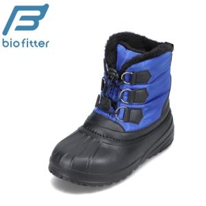 バイオフィッター スノースタイル Bio Fitter BF-7135 キッズ ショートブーツ 防水ブーツ 軽量 抗菌 防臭 ブルー｜shoe-chiyoda