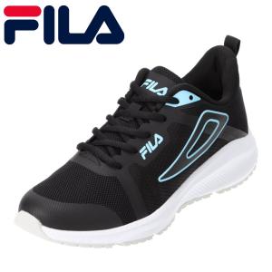 FILA フィラ AvanzareW2 FC-2215W レディース ローカットスニーカー ブラック×ブルー ランニングシューズ 爆買