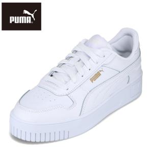 ATSUZOKOキャンペーン対象商品｜PUMA プーマ 389390.01L レディース スニーカー スポーツシューズ キャリーナストリート ローカットスニーカー ホワイト｜shoe-chiyoda