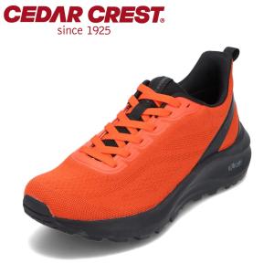 セダークレスト CEDAR CREST CC-9454 メンズ スニーカー ローカットスニーカー 透湿 防水 雨の日 晴雨兼用 オレンジ