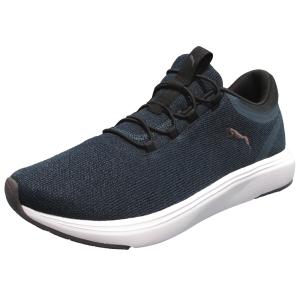 プーマ PUMA 379376.02M メンズ スニーカー ランニングシューズ SOFTRIDE クルーズ 2 SO 人気 ブランド ネイビー×ピンク｜shoe-chiyoda