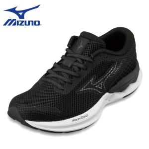 ミズノ MIZUNO J1GC231401 レディース スニーカー ローカットスニーカー WAVE REVOLT 3 ブラック×ホワイト｜shoe-chiyoda