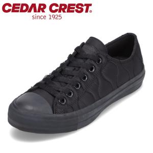 セダークレスト CEDAR CREST CC-9478W レディース スニーカー リサイクル素材 エコ ポリエステル ゴム ブラック｜shoe-chiyoda