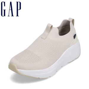 ギャップ GAP GPU22409CW レディース ローカットスニーカー フィット感 ニット 反発性 人気 ブランド ベージュ｜shoe-chiyoda