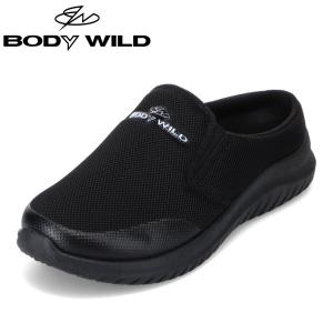 ボディワイルド BODY WILD BWL5478 レディース スニーカー クロッグシューズ 消臭 サボサンダル アウトドア キャンプ ブラック｜shoe-chiyoda