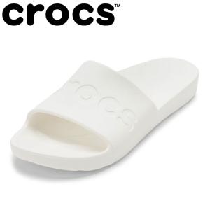 クロックス Crocs Slide 210088.M メンズ サンダル スリッパ ルームシューズ つっかけ シャワー シンプル ロゴ ホワイト 爆買