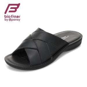 バイオフィッター バイパンジー ヘップサンダル BFR6048 メンズ サンダル ルームシューズ スリッパ つっかけ クッション性 屈曲性 ブラック 爆買 SALE