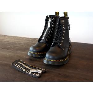 ドクターマーチン Dr.Martens レディース ブーツ 8ホール 1460 TWIN ZIP ツイン ジップ ファスナー 2WAY  ブラック 黒 27629001 限定モデル 正規品