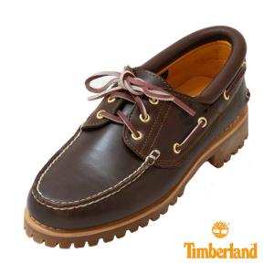 ティンバーランド スリーアイ クラシック メンズ モカシン デッキシューズ Timberland Authntic 3 Eye Classic TB 30003 214 ブラウン｜shoemart