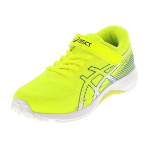 asics アシックス レーザービーム キッズスニーカー ジュニアシューズ 消臭 運動靴 LAZERBEAM RK-MG 1154A223-750 ネオンイエロー×パープル 黄色