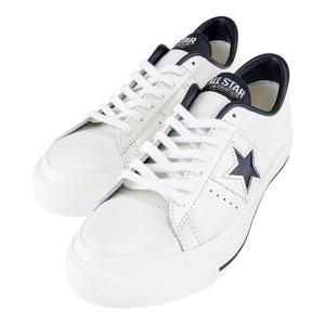 コンバース ワンスター ジェイ メンズ スニーカー ローカット CONVERSE ONE STAR J レザー JAPANモデル ホワイト×ブラック 25.5cm〜28.0cm｜shoemart