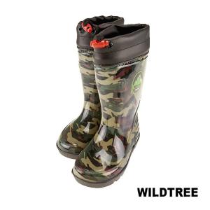 キッズ レインブーツ 子供用 長靴 軽い 軽量 防水 撥水 WILD TREE