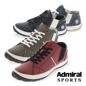 アドミラル スポーツ メンズ スニーカー ミッドカット カジュアル シューズ Admiral SPORTS NOAH AD802 ワイン/カーキ/ブラック/ダークブルー