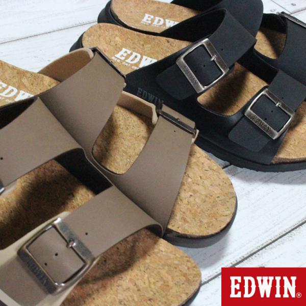 エドウィン サンダル メンズ EW5500 ブラック オーク フットベットサンダル コンフォートサン...
