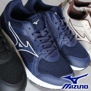 ミズノ ウエーブフリーライドSW メンズ ウォーキングシューズ スニーカー 運動靴 人工皮革 サイドファスナー サイドジップ 4E 幅広 スーパーワイド