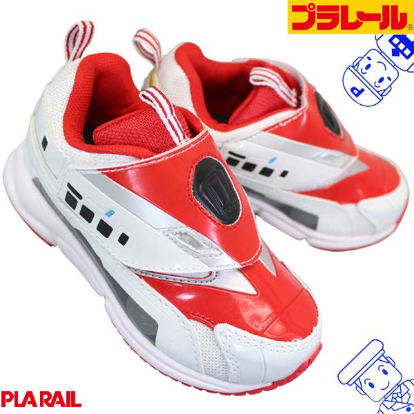 トミカ TOMICA プラレール 16077 ホワイト (15cm〜18cm) キッズスニーカー キ...