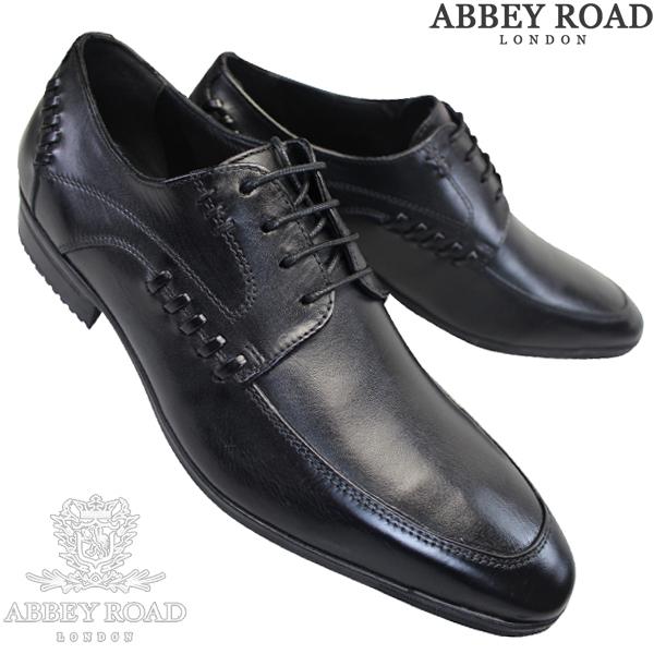 アビーロード ビジネスシューズ AB8007 メンズ ブラック ビジネス靴 革靴 紐靴 3E マドラ...