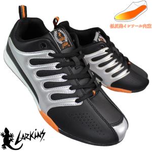 LARKINS（ラーキンス） 防水スニーカー L-686 ブラック グレー 25cm