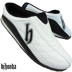 dj honda DJホンダ DJ-178 白/黒 メンズサンダル かかとなし サボ クロッグ