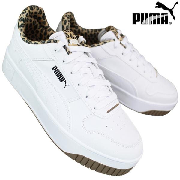 厚底スニーカー プーマ PUMA 402491 01 キャリーナストリート レオ2 ホワイト/ホワイ...