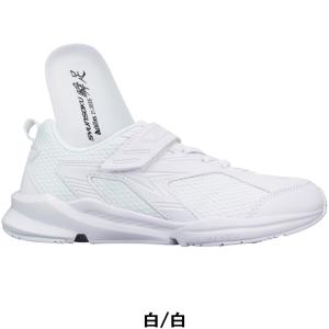 通学スニーカー 瞬足 JJ-199 白 白スク...の詳細画像1