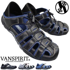 ヴァンスピリット VANSPIRIT かかとが踏めるシューズ VR73 メンズ Sサイズ〜LLサイズ カメサンダル 2WAYサンダル キックバック バンスピリット 父の日