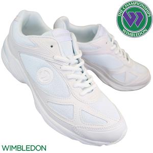 ウィンブルドン スニーカー 白 038 ホワイト/ホワイト キッズ ジュニア メンズ レディース 白スニーカー 運動靴 通学スニーカー メッシュ 通気性 白靴